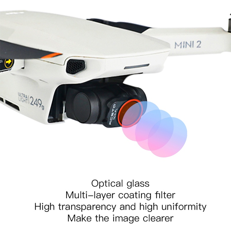 Set 6 Kính Lọc ND / PL ND4 / PL CPL UV ND8 / PL ND16 / PL ND32 / PL ND4 / PL Cho Camera DJI-Mavic MINI 1 / 2 / SE