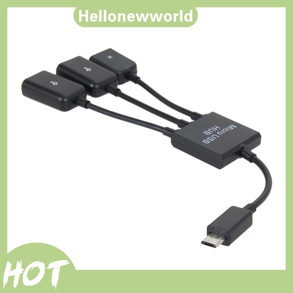 Cáp chuyển đổi micro USB2.0 hub 3 trong 1 chức năng OTG chất lượng cao