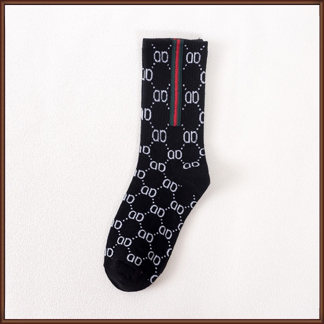 1 Đôi Vớ Cotton Thấm Hút Mồ Hôi Thoáng Khí In Chữ Thời Trang Cho Nữ