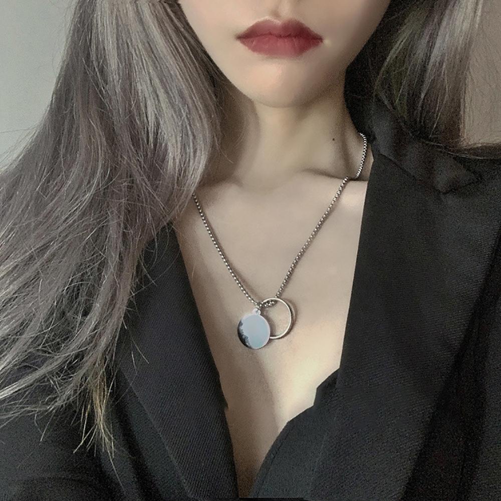 Vòng cổ Mặt Hình Đĩa Phong Cách Punk Hip Hop Sáng Tạo Cho Nam Và Nữ