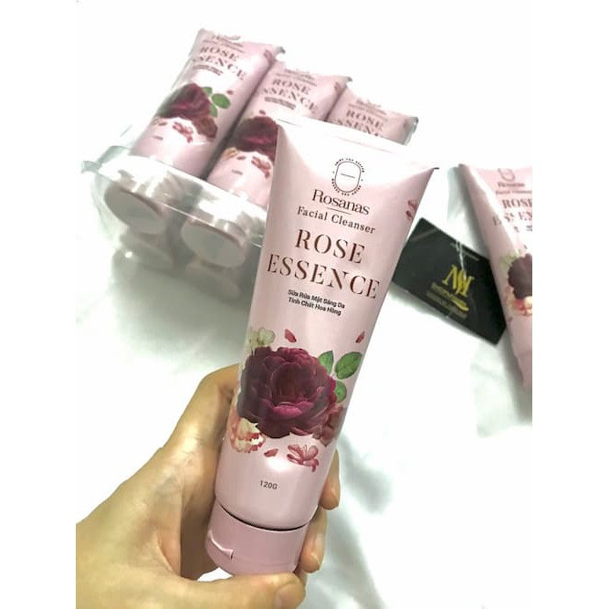 [SÁNG DA] SỮA RỬA MẶT SÁNG DA ROSE ESSENCE TINH CHẤT HOA HỐNG/ ROSANAS/ SE KHÍT CHÂN LÔNG