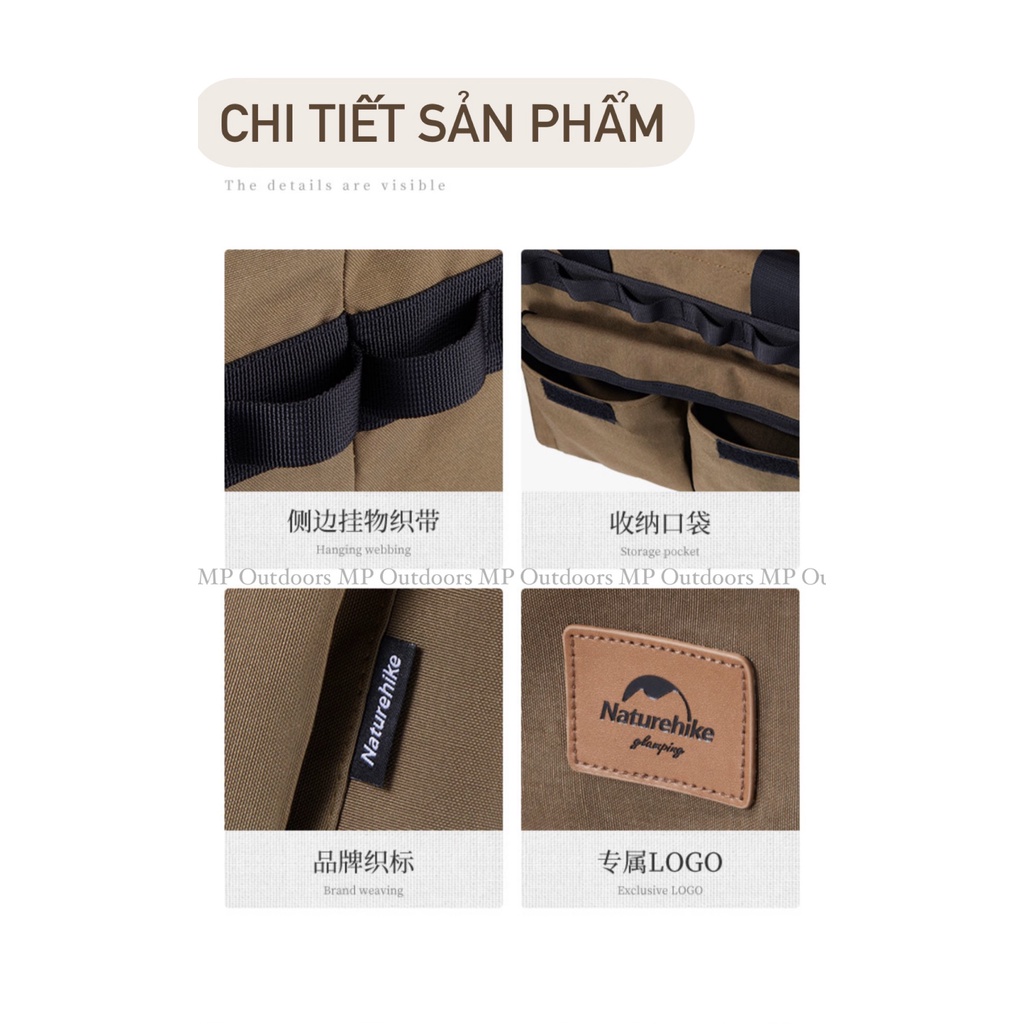GIỎ/ TÚI VẢI ĐỰNG ĐỒ GẤP GỌN GLAMPING NH22SNX02 NATUREHIKE DU LỊCH DÃ NGOẠI CẮM TRẠI CAMPING OUTDOOR