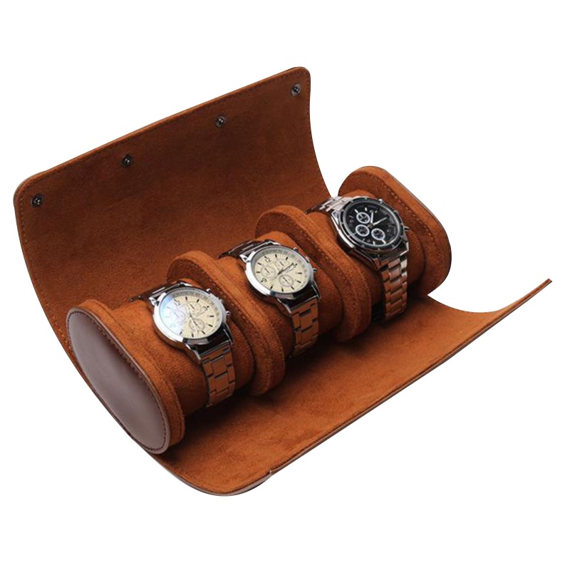 Hộp Đựng Đồng Hồ 3 Ngăn Phong Cách Vintage Cho Nam Và Nữ