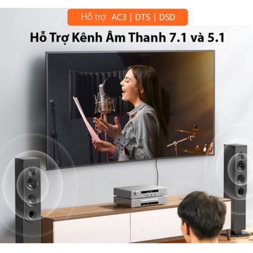 Đầu nối HDMI 2.0 Ugreen 10943 hỗ trợ 4K@60Hz cao cấp - Hàng chính hãng