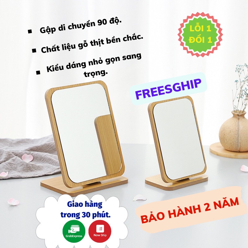 Gương Trang Điểm Vintage Decor, Gương Để Bàn