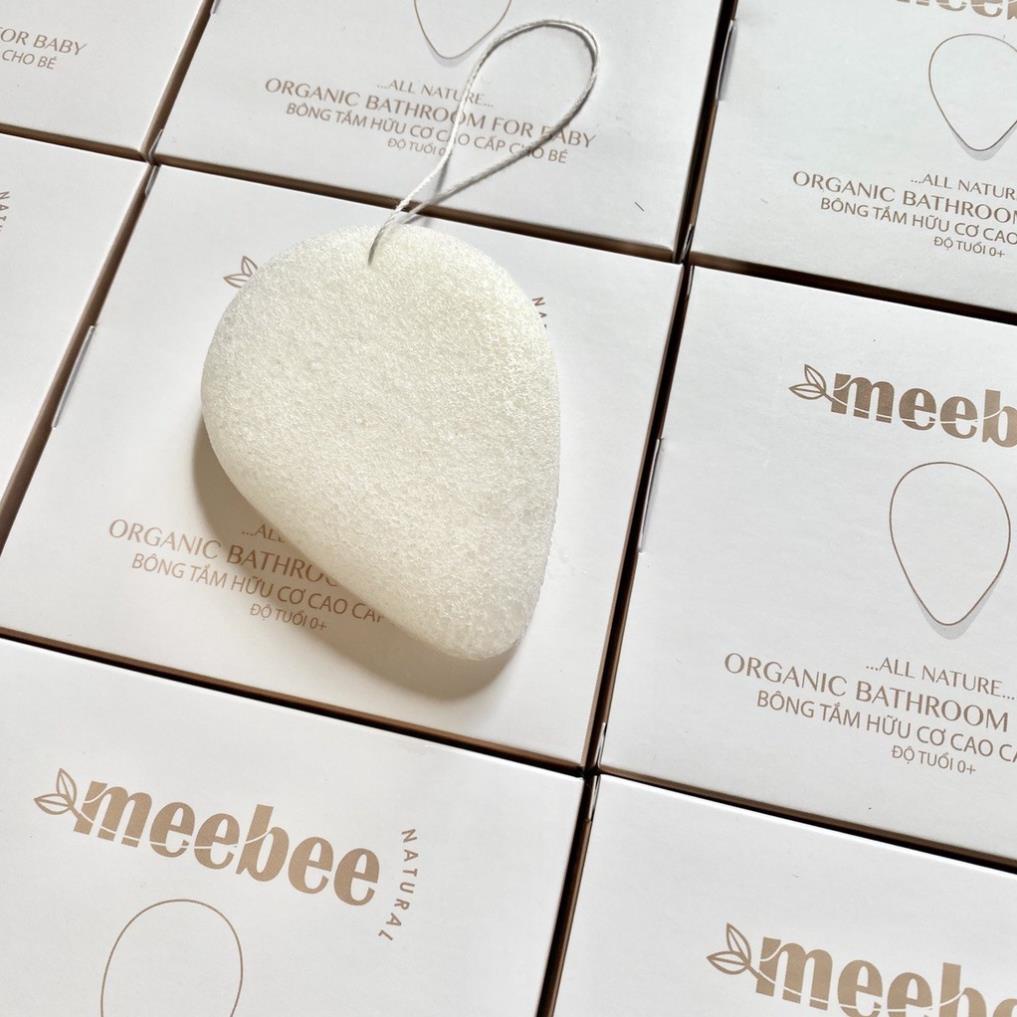 Bông tắm hữu cơ Meebee tạo bọt siêu mềm cho bé | Bông tắm cao cấp cho bé sơ sinh