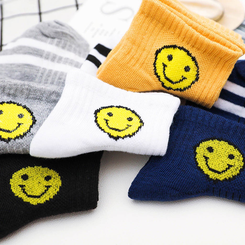 Tất Vớ Nữ Thun Cotton Icon Mặt Cười Buta TN03