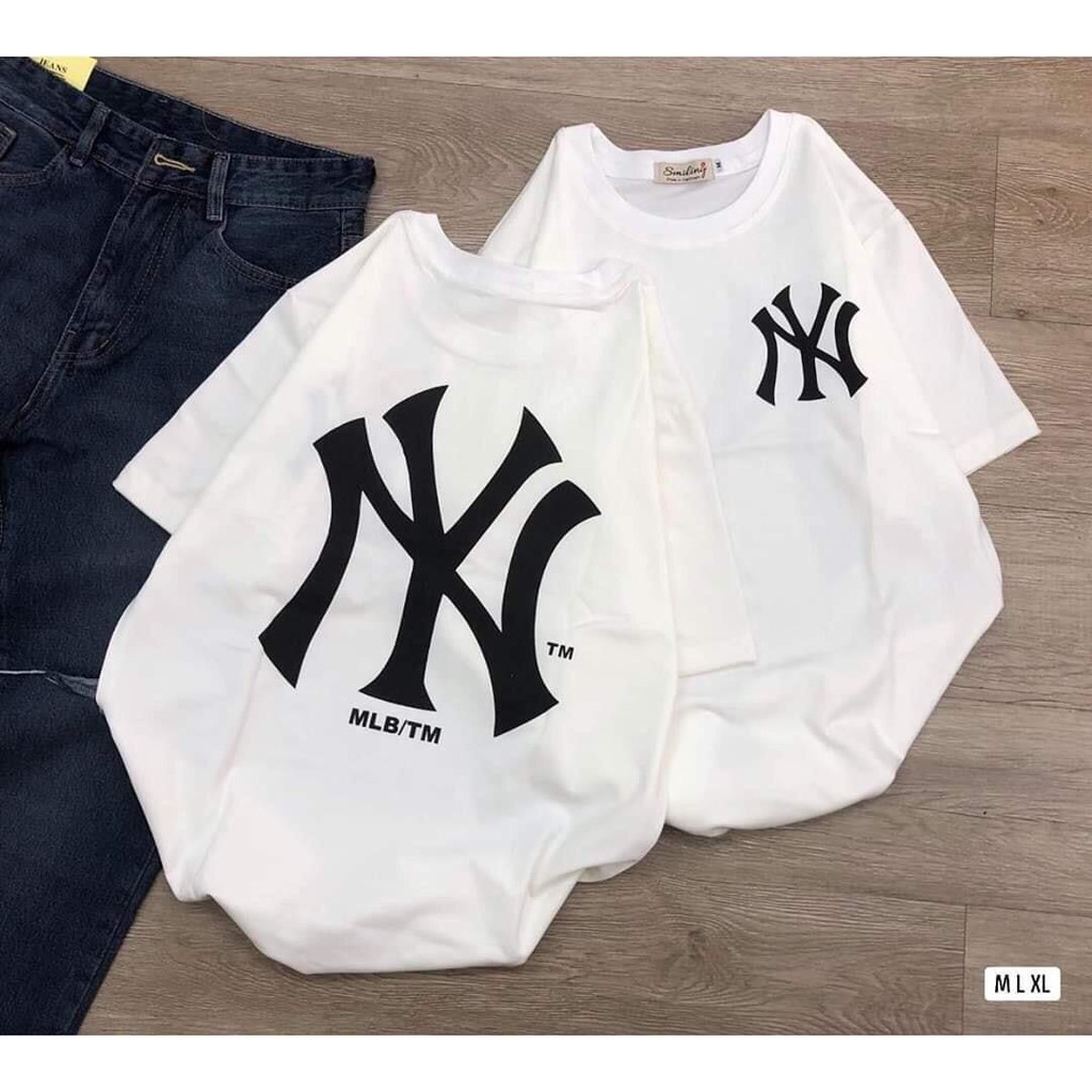Áo thun tay lỡ NY ĐEN/TRẮNG ❤️/Nam nữ unisex | BigBuy360 - bigbuy360.vn