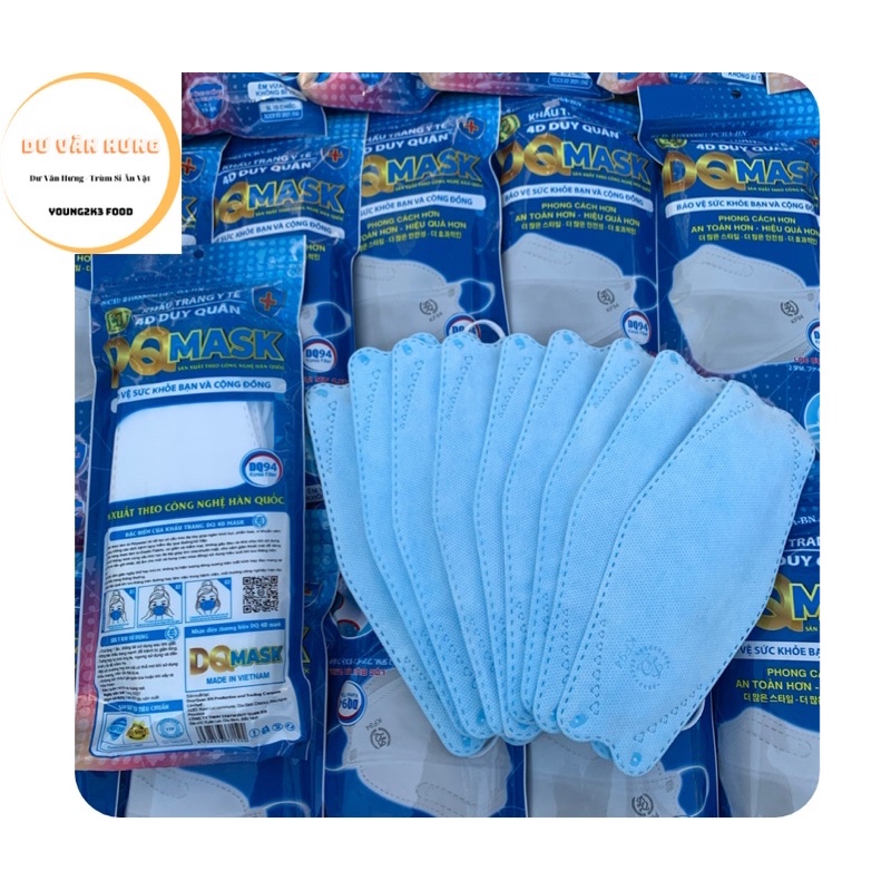 Khẩu Trang 4D Người Lớn Set 50 Cái Tiêu Chuẩn KF94 / Landmask