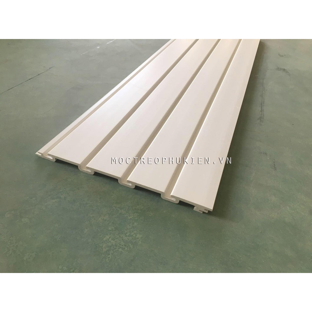 TẤM SLATWALL NHỰA PVC, SLATWALL PANELS LÀM KỆ TRƯNG BÀY HÀNG HÓA