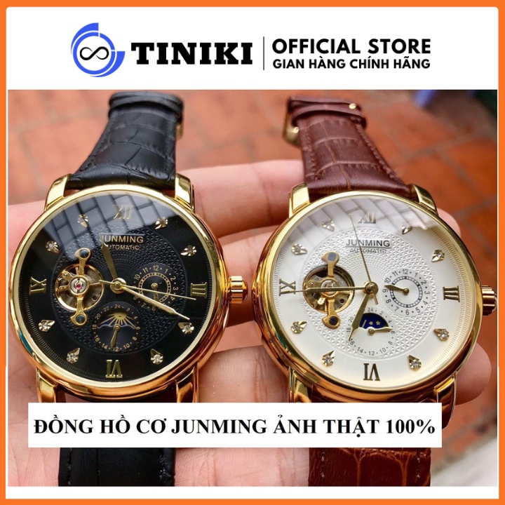 Đồng Hồ Cơ Nam Tự Động AUTOMATIC Chính Hãng JUNMING Dây Da Cao Cấp Thời Trang Sang Trọng Đẹp Giá Rẻ