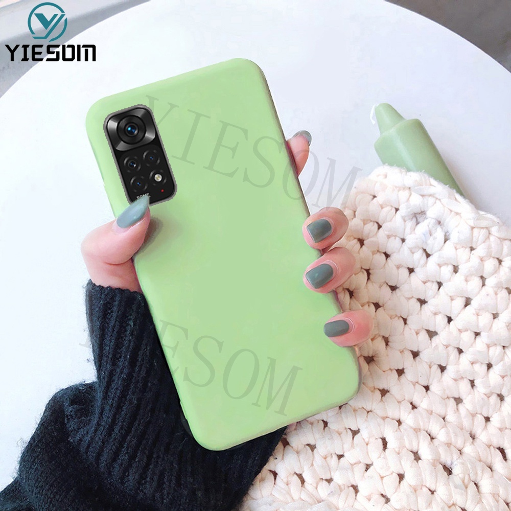Ốp Điện Thoại TPU Silicon Mềm Màu Kẹo Nhám Cho Xiaomi Redmi Note 11 Pro 11S 4G 5G