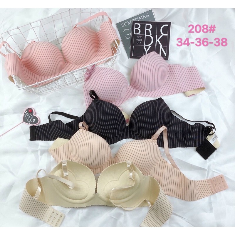 Áo lót nữ, áo su kẻ đệm tim nâng ngực siêu đẹp | BigBuy360 - bigbuy360.vn