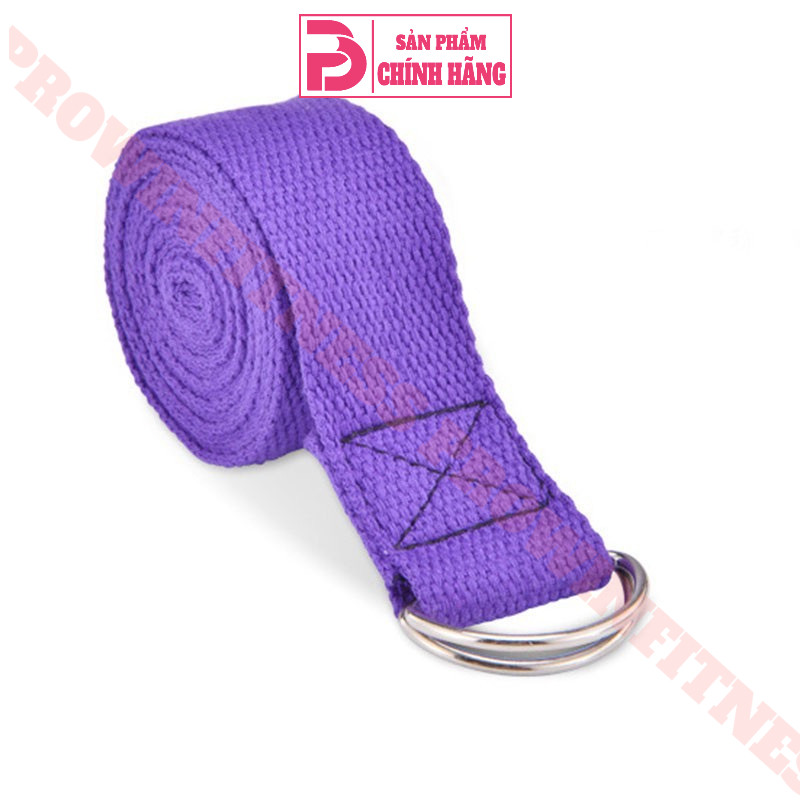 Dây tập yoga cotton cao cấp 183*3.8cm Prowin Fitness hỗ trợ tập động tác uốn người khó