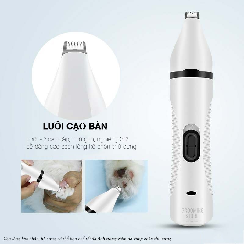 (BZ-801) Tông đơ cắt lông chó mèo 3in1 - cạo bàn chân - cắt tỉa - mài móng - Grooming Store