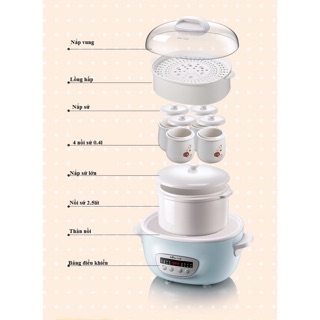 Nồi nấu chậm Bear2.5L