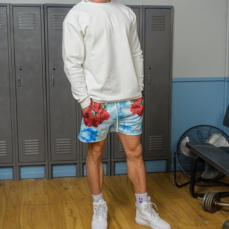 Quần Short Thể Thao Thoáng Khí Phong Cách Đường Phố Mỹ Mới Cho Nam Và Nữ