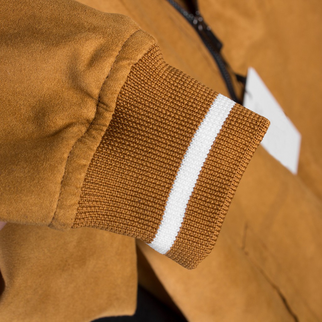 Bomber 8 màu ZR da lộn có viền cổ kéo áo khoác chất dạ AKZR28 - Leo Vatino | BigBuy360 - bigbuy360.vn