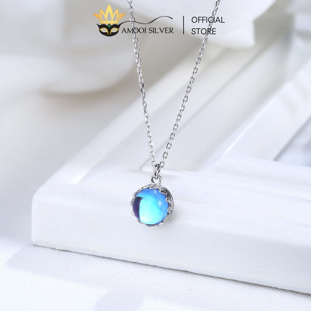 Dây chuyền bạc S925 topaz - Amooi Silver AD148