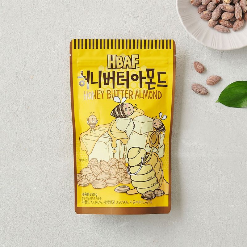 Hạnh nhân Bơ mật ong HBAF 210g Hàn quốc