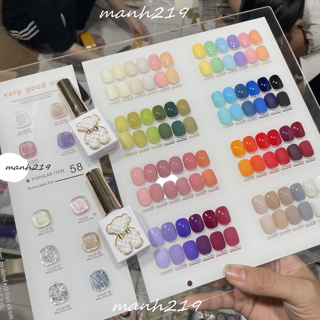 Set Sơn Very Good Gấu 58 Màu Cao Cấp  - manh219