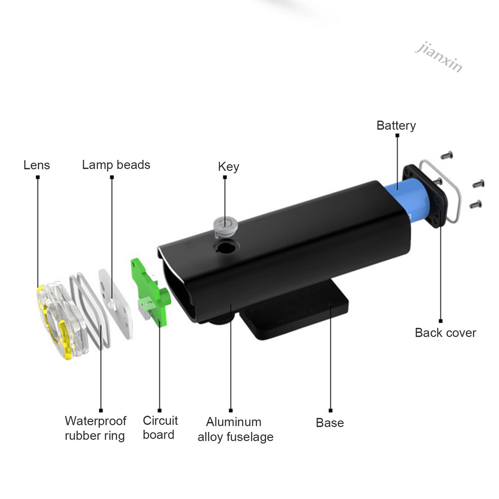 Đèn Pha 400lm Gắn Xe Đạp Tiện Lợi