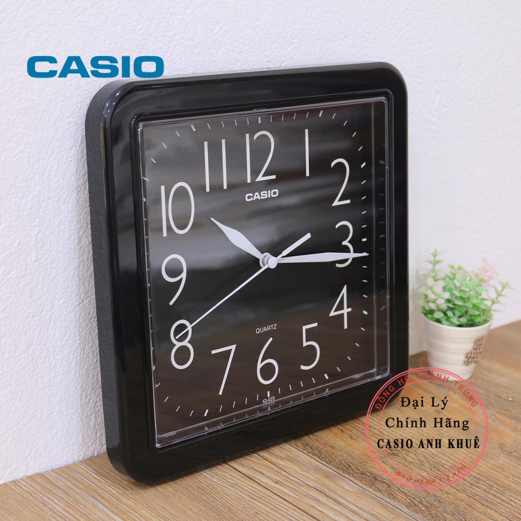 Đồng hồ treo tường Casio IQ-02S-1DF đen
