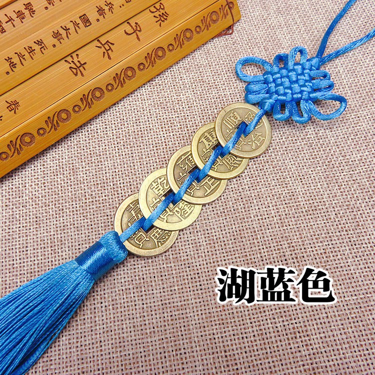 Đồng tâm kết xu may mắn tua rua phong cách cổ trang Trung Hoa trang trí ngày Tết may mắn tài lộc