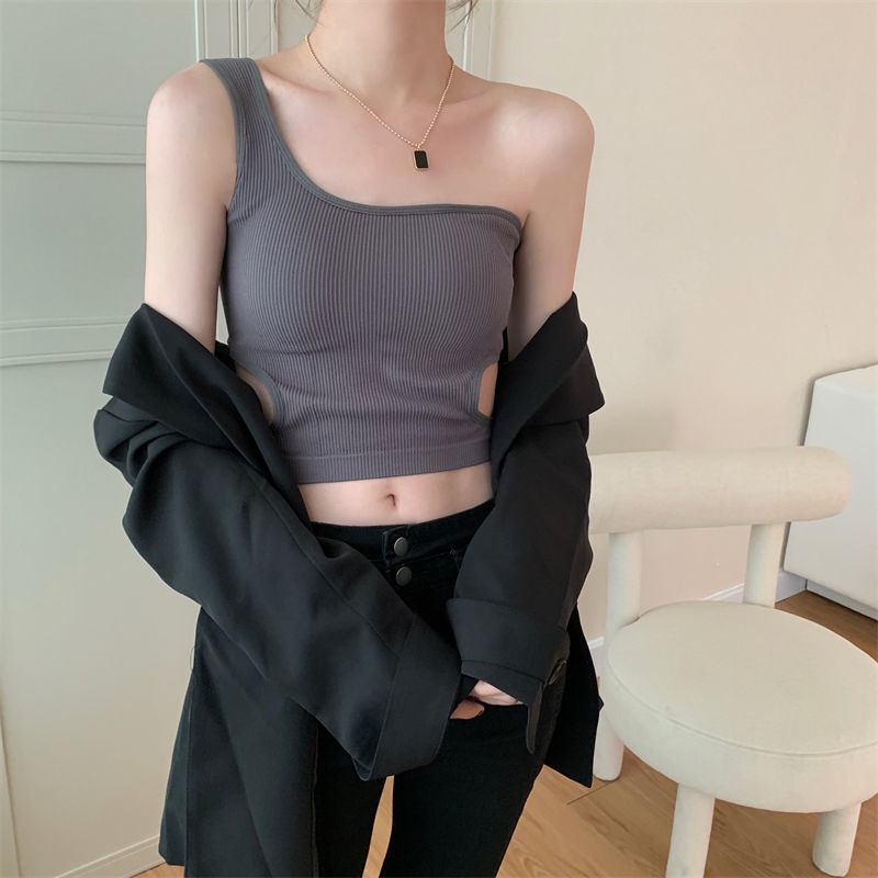 Áo Hai Dây Có Mút Đệm Ngực Thời Trang Phương Tây Quyến Rũ Cho Nữ