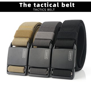 Thắt lưng nam thời trang vải nylon khóa nam châm thương hiệu enniu 18y