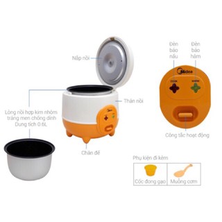 Nồi cơm điện Midea 0,6L - Con lợn