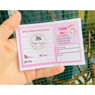 Phiếu ship thiết kế theo yêu cầu