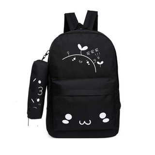 Bộ 2 món balo vải canvas cao cấp