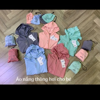 Áo nắng thông hơi trẻ em 7 màu