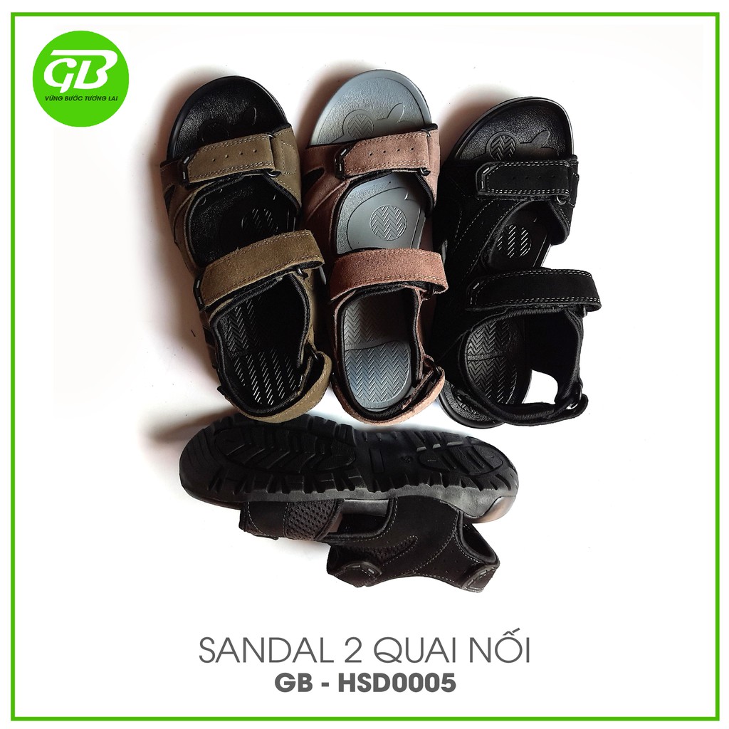 Sandal nam 2 quai nối