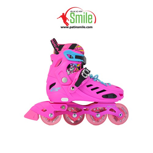Giày patin cougar 313 full 8 bánh đèn led, tặng mũ bảo hiểm, bộ bảo hộ, túi dựng giày.