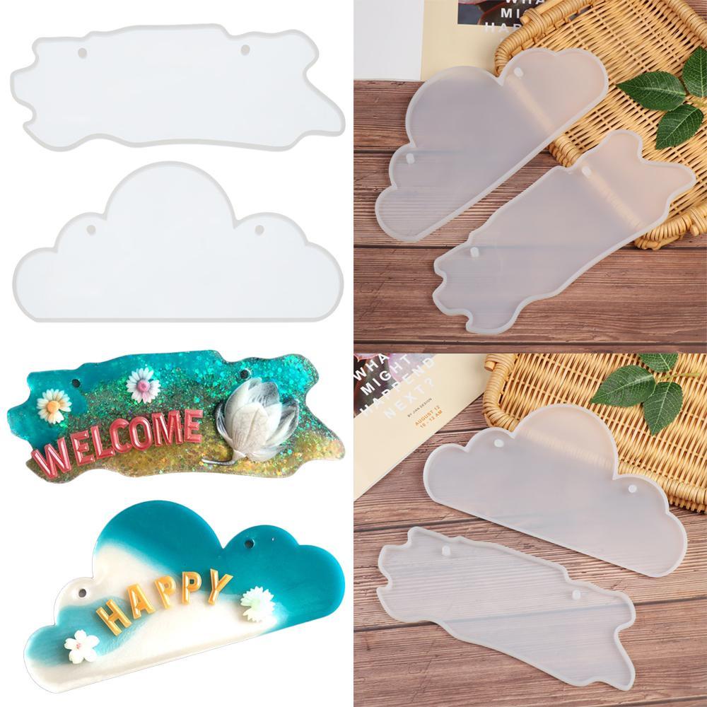 SHOUKEY Khuôn Làm Thẻ Nhựa Resin In Chữ Welcome Handmade Độc Đáo DIY