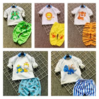 Set đồ bé trai bộ daic cotton đeph