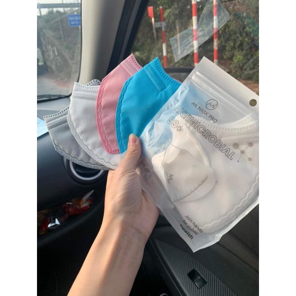 Khẩu trang 6D mask công nghệ Hàn dày 5 lớp N99 kháng khuẩn, hàng chính hãng