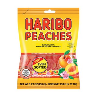 Kẹo dẻo Haribo đào “PEACHES” – gói 80g