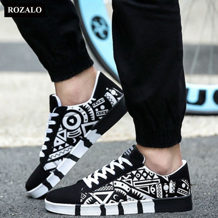 Giày sneaker thời trang nam in họa tiết Rozalo RM5662