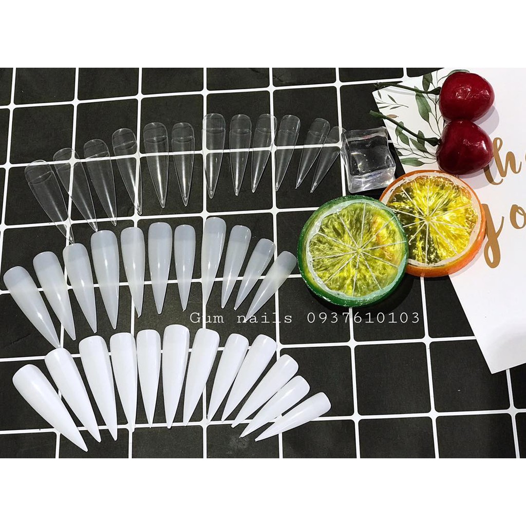 BỊCH 10 MÓNG NHỌN LÀM MẪU DESIGN