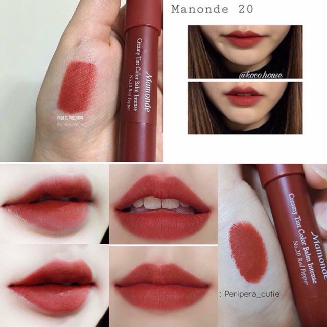 Son Mamonde Creamy Tint Color Balm Intense_ 20 Red pepper