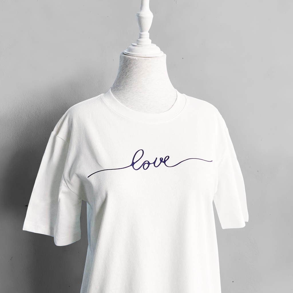 Áo Phông Cotton Hoạ Tiết Love 1385