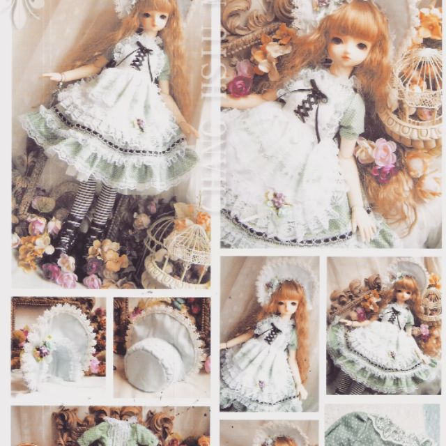 Sét đầm xanh cho bjd 1/3 và 1/6