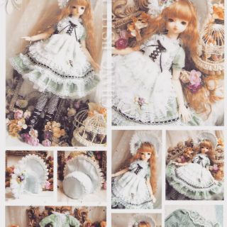 Sét đầm xanh cho bjd 1/3 và 1/6