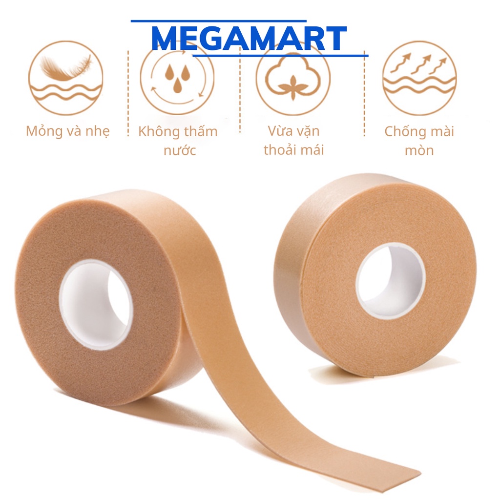 Cuộn băng dán gót chân chống đau chân, chai chân khi mang giày cao gót - MEGAMART