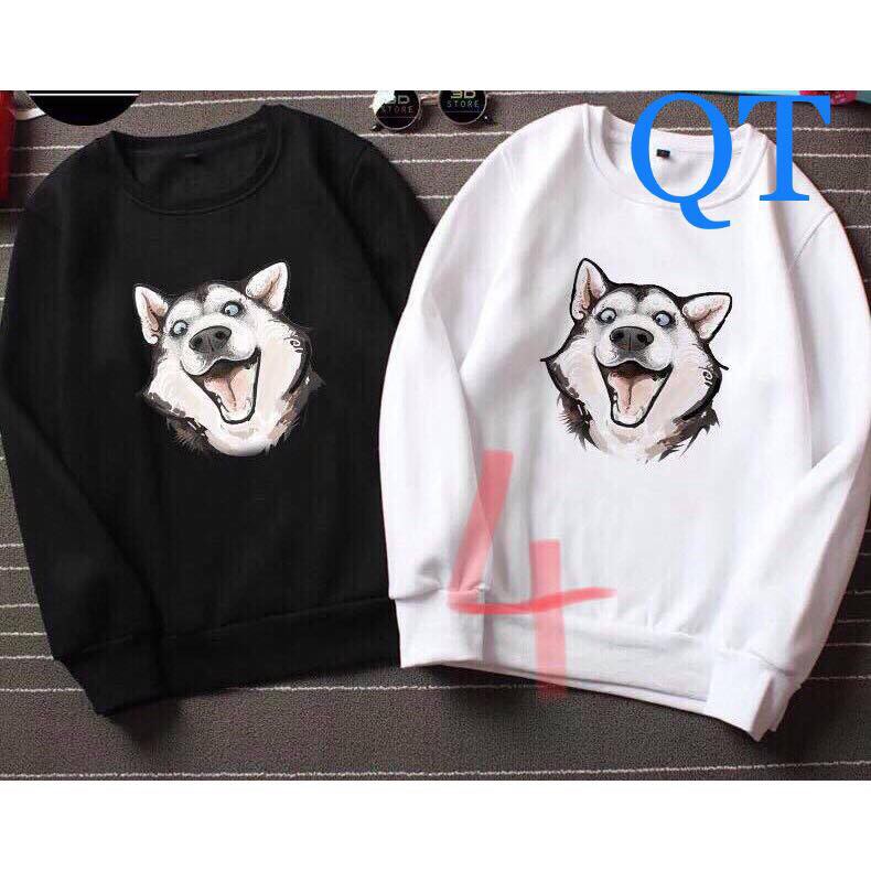 ÁO NỈ CỔ TRÒN IN HÌNH NGỘ NGHĨNH NHIỀU MẪU-AN09 | BigBuy360 - bigbuy360.vn