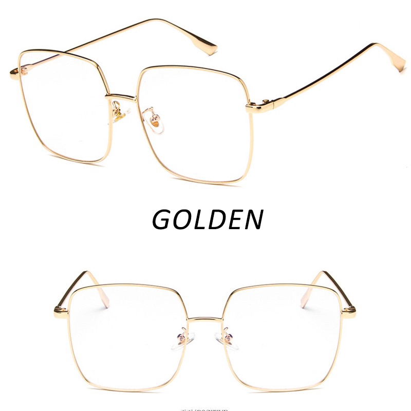 Kính đọc sách gọng vuông bản lớn phong cách cổ điển