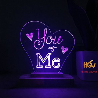 Đèn LED 3D quà tặng 8/3